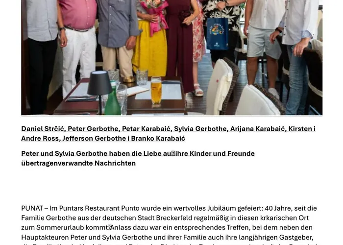 Casa Croatia アパート プナト